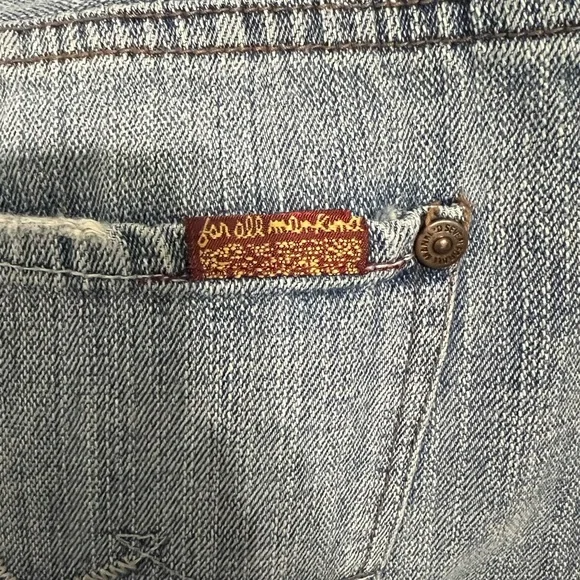 7 For All Mankind Blue Jeans - Picture 3 of 5